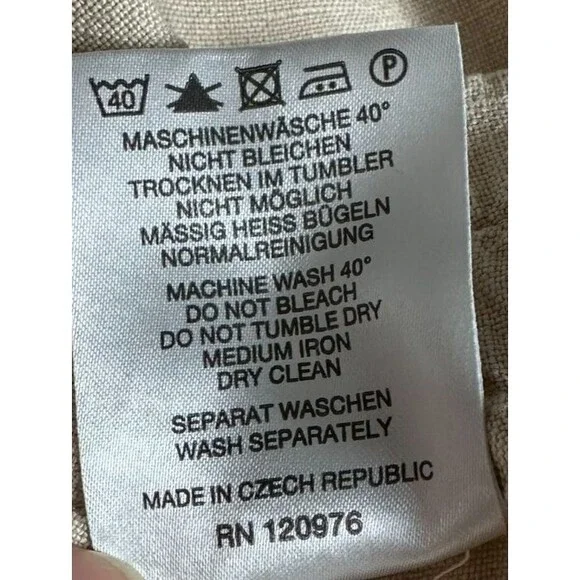 Oska Linen Maxi Skirt Size 2 (30 in Waist) Tan Minimalist Old Money Coastal Chic - Picture 8 of 8